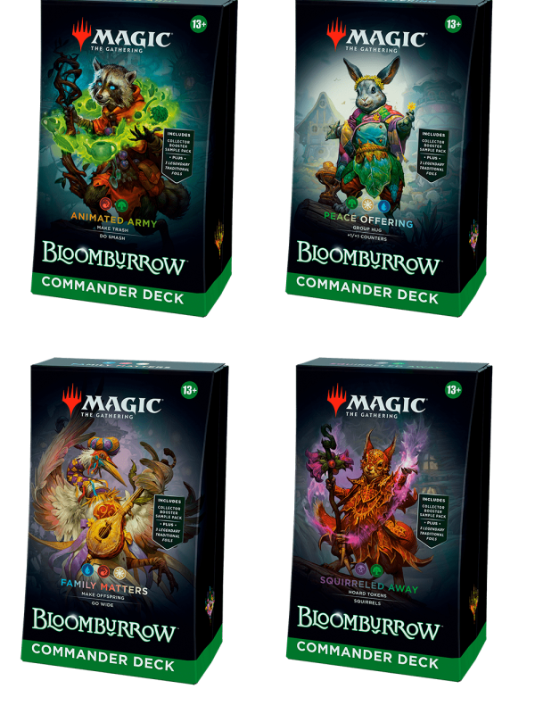 Bloomburrow 4 Commander Decks